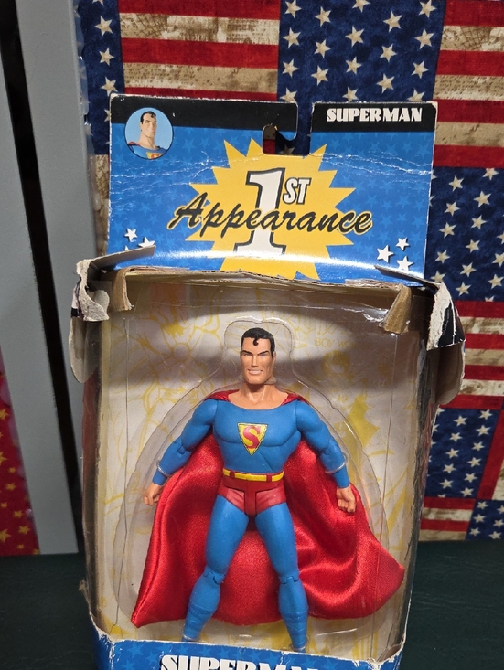 Other - **Superman 1st Appearance Action Figure - Blue & Red**